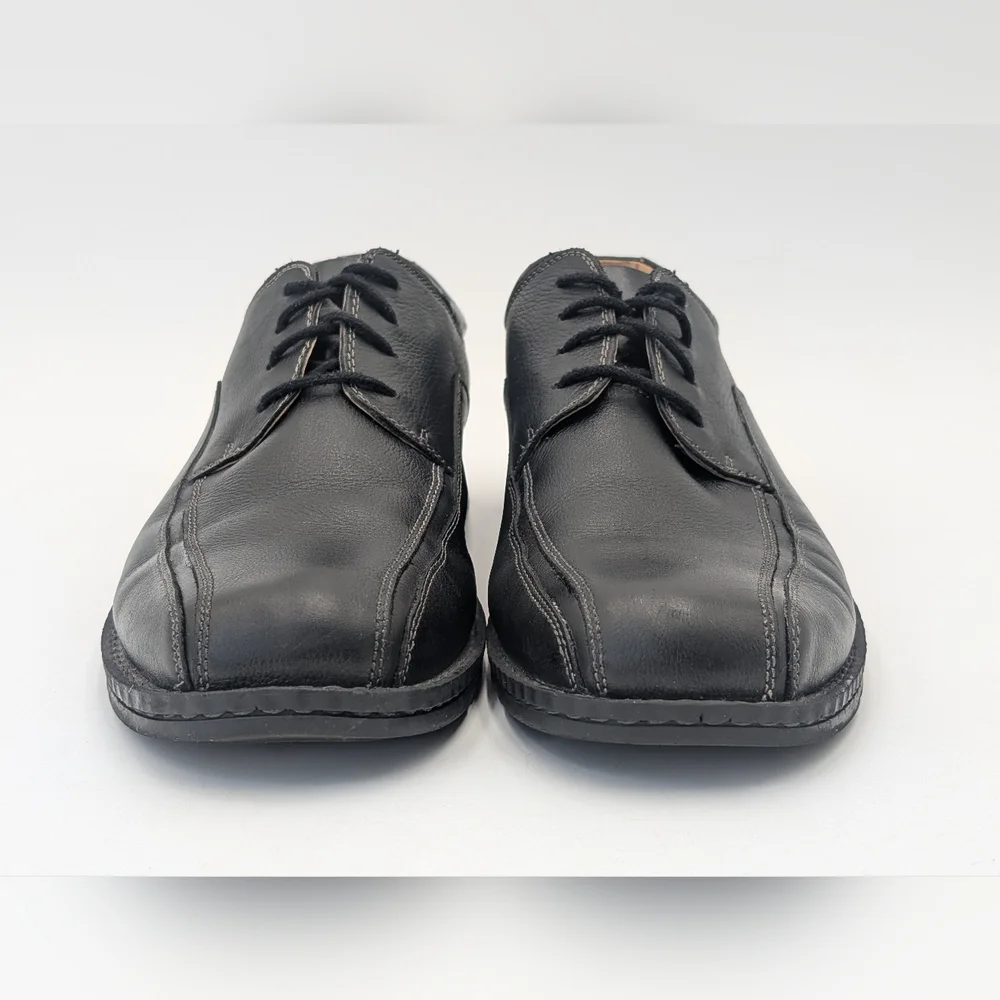 DOCKERS ProStyle Men's 11M Derby Oxford Black Leather Shoes Lace Up